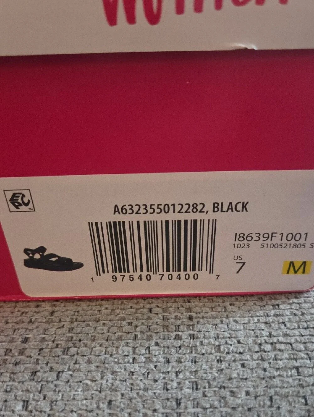 Ryka Black Triple-Strap Platform Sandals 7